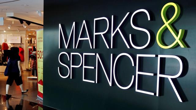 marks and spencer logo on wall
